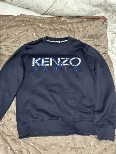 орсофит бишкек цена: Свитшот Kenzo Paris - Цвет: темно-синий (navy) - Прямой крой, круглый