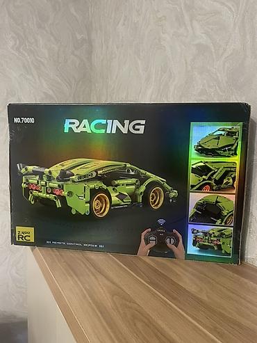 LEGO tipli konstruktor dəstləri: Yeni Konstruktor Lamborghini Yaşıl rəngli sport avtomobil 2.4 GHz — 2