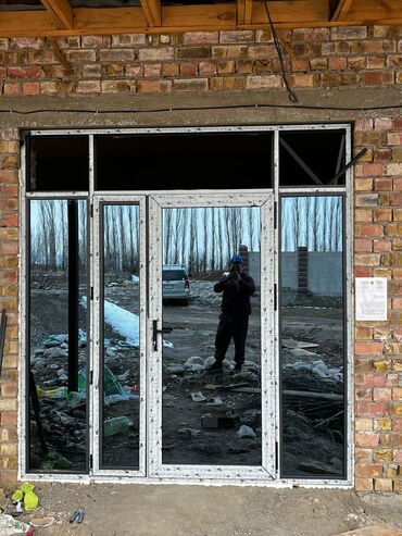 Алюминиевые окна на заказ: Алюминиевое окно на заказ, Тип окна: Витражные, Фасадные, Балконные, Бесплатная установка, Без рассрочки — 27