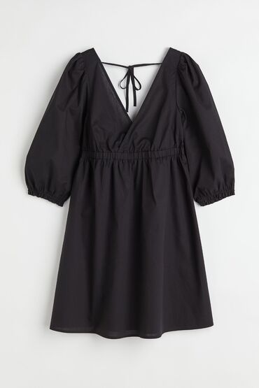 сарафан черный: Повседневное платье, Лето, Короткая модель, Хлопок, Сарафан, S (EU 36)