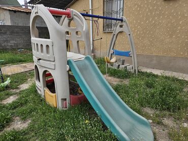 детские площадки в бишкеке: Детская игровая площадка: горка, качели, домик. на улицу, самовывоз