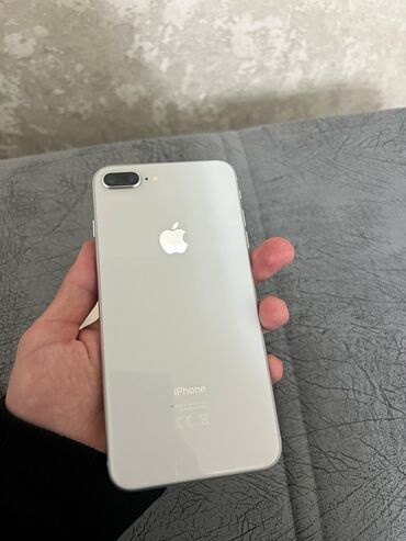 iphone 8 plus цена в бишкеке бу: IPhone 8 Plus, Б/у, 64 ГБ, Белый, Защитное стекло, Чехол, 76 %