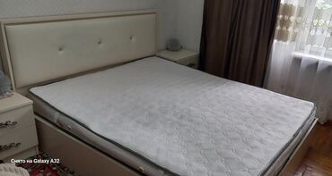 tek kravat ucuz: İki nəfərlik taxta çarpayı və ortopedik döşək dəsti. - Rəng: krem/bej
