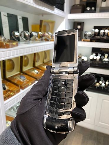 işdənmiş telefonlar: Vertu Ayxta Silver Ceramika Telefon Ideal veziyyetdedi. Barter Var — 5