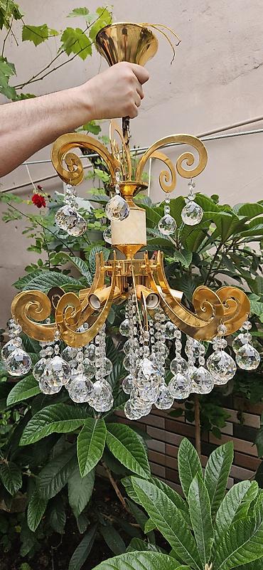İşıqlandırma: Çılçıraq, 10 və daha çox lampa, Metal — 1