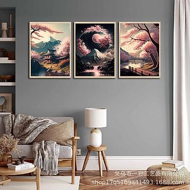 Картины: Картины в рамках/ассортимент: композиции из 2х/3х/4х, а также — 18