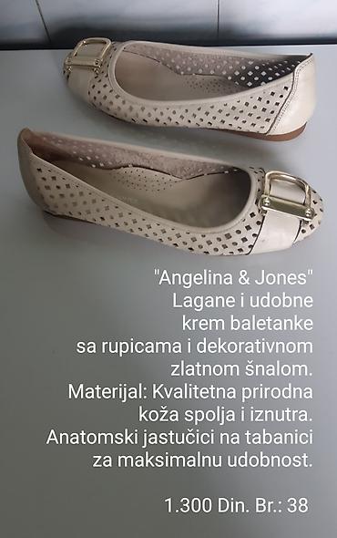 tn drift black: Angelina & Jones – lagane i udobne krem baletanke sa rupicama i — 1