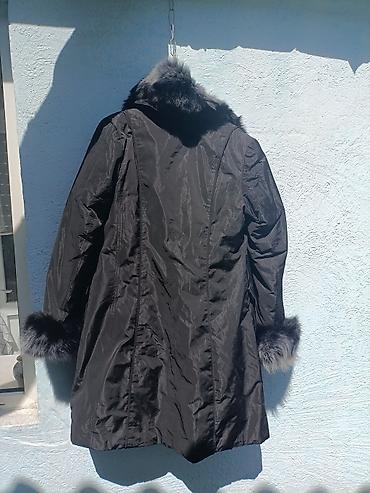 парка с мехом: Пуховик, По колено, С мехом, 2XL — 4