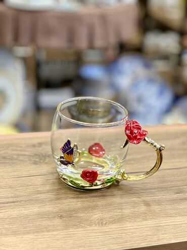 Fincanlar: Fincanlar, rəng - Qızılı, Şüşə, 1 əd, 250 ml, Türkiyə — 9