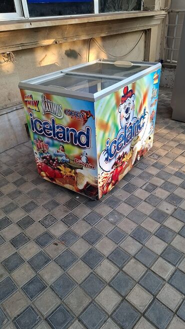 iwlenmiw soyuducu: Şüşəli dondurucu