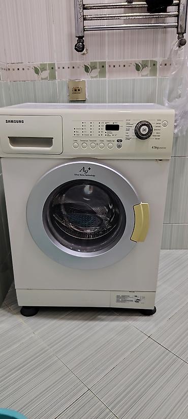 Məişət texnikası: Samsung paltaryuyan maşın – ön yükləməli, 4.5 kq tutum — 1