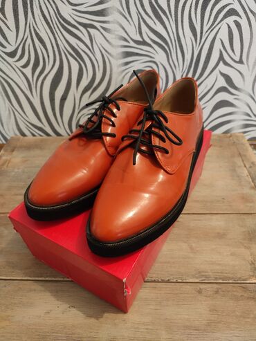 обувь мужская зима: Фирменные кожаные оксфорды Пр-во Италия Размер 39 Вкусного