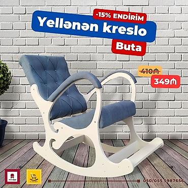 Kreslolar: Yeni, Kreslo-kaçalka, Kredit yoxdur, Şəhərdaxili pulsuz çatdırılma — 7