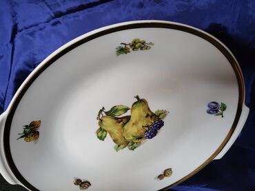 Ostali antikviteti: Kahla porcelanski servirni tanjir 7g.Nemacka. Oval je perfektan — 5