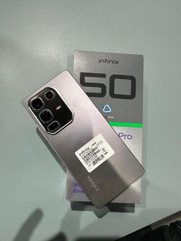 Opel: Infinix Note 50 Pro, 256 GB, rəng - Boz, Zəmanət