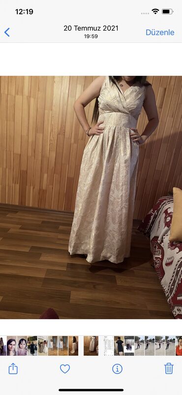 qelem etek ziyafet geyimleri: Вечернее платье, XL (EU 42)