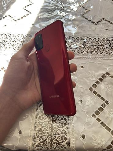 en ucuz iphone 12: Samsung Galaxy A21S, rəng - Qırmızı, Qırıq, Sensor, Barmaq izi — 3