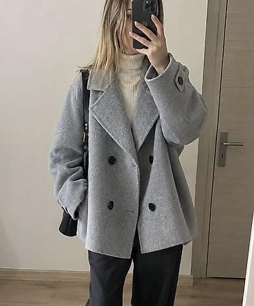 Пальто: Женское укороченное пальто-пиджак в стиле oversize - Цвет — 2