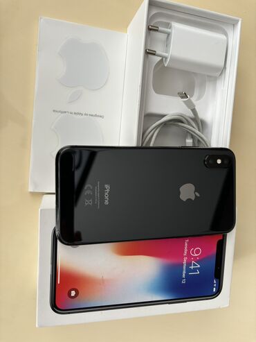 iphone 8 ekran: İphone xs, dəyişən detal yoxdur, tam işləkdir, original kabel, başıq
