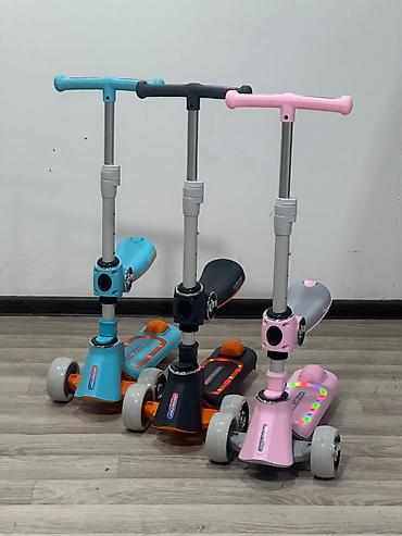 Samokatlar: 🛴🎶 ViptechSco – Oturacaqlı, Musiqili və LED İşıqlı Uşaq Skuteri Bir — 2