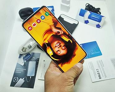 Samsung: Samsung Galaxy A80, Б/у, 256 ГБ, цвет - Белый, 1 SIM, 2 SIM, eSIM — 16