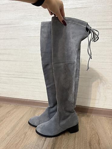 literide crocs: Сапоги, 37, 37.5, Б/у, цвет - Серый, Самовывоз, Платная доставка — 1