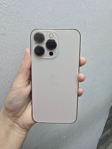 муляж для айфона: IPhone 13 Pro, Б/у, 128 ГБ, Matte Gold, Защитное стекло, Чехол, Кабель, 89 %