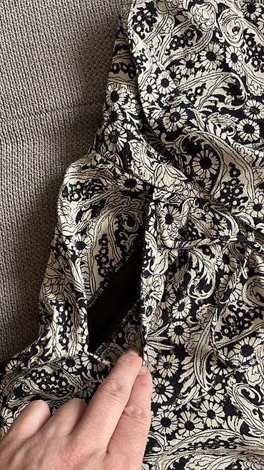 Ženska odeća: ZARA Woman šorts – print crno‑bejž paisley/cvetni - Brend: ZARA WOMAN — 3