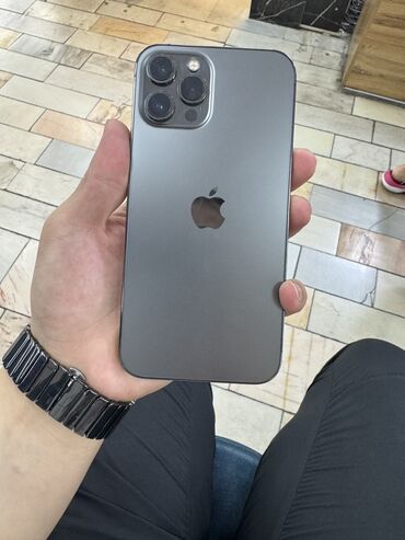 продам айфон 13 про макс бу: IPhone 12 Pro Max, Б/у, 256 ГБ, Черный, Защитное стекло