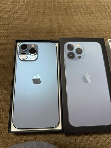 цена бу айфон 13: IPhone 13 Pro Max, Колдонулган, 128 ГБ, Көгүлтүр, Куту, 81 %