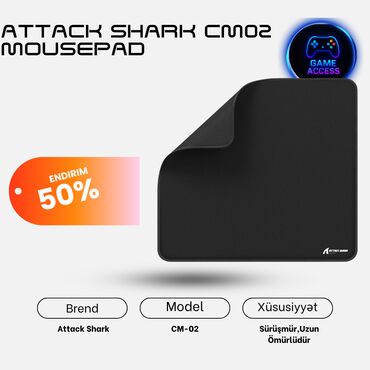 lalafo planşet: ❗❗Endirimdədir 45❌ 27✅❗❗ ATTACK SHARK CM02 Gaming Mousepad 🎮 !Ölkə