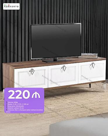 Televizor altlığı – Konforto - Ölçülər: 40 (D) x 50 (H) x 180 (E) sm