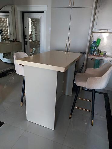 bar stullar: Mətbəx üçün, Yeni, Açılmayan, Dördbucaq masa, 2 stul — 1