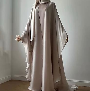 Hicab: 4-lü dəst: Başörtü, Abaya, Uzunqol içlik paltar, Kəmər 🤍 Çatdırılma — 3