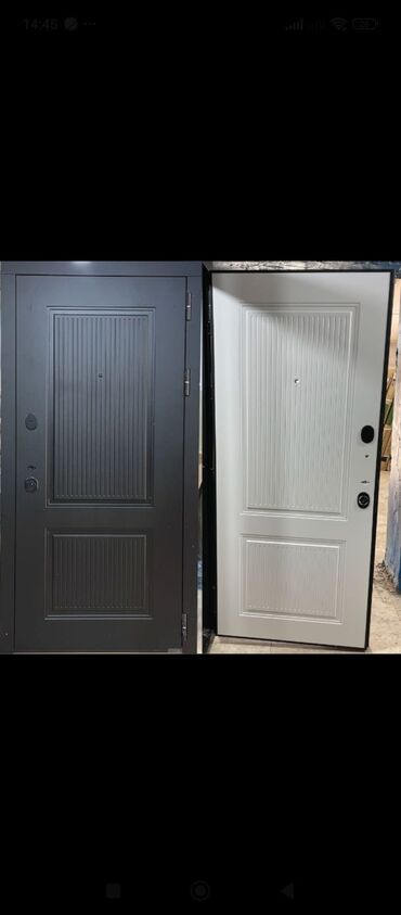 Giriş qapıları: Blok üçün Yeni Giriş qapısı 100x210 sm Çərçivə ilə, Zəmanətli, Ödənişli quraşdırma, Pulsuz çatdırılma — 5