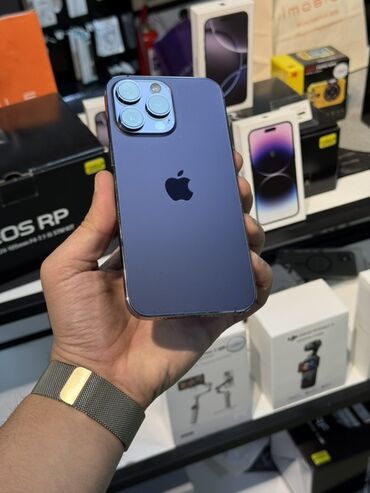 iphone 16 pro max qiyməti: IPhone 14 Pro Max, 128 GB, Deep Purple, Face ID
