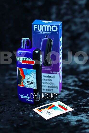 elektron: FUMMO 12000 tüstü Nikotin 5% 1)albalı kola 2) çiyələk kivi 3)