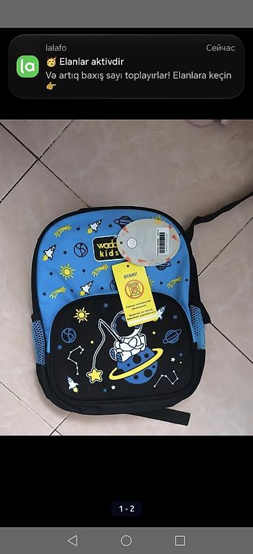 Məktəb çantaları: KAFF Waddell Kids məktəbəqabağı uşaq çantası – astronaut və kosmos — 2