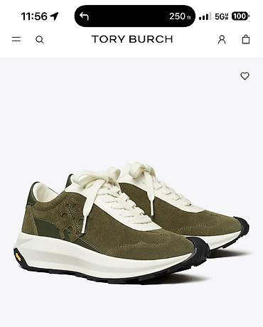 tory burch: Кроссовки, 39.5, 40, 39, Tory Burch, Новый, цвет - Зеленый, Платная доставка, Бесплатная доставка, Самовывоз — 1
