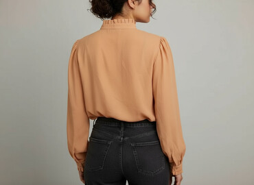 rozkloszowane spódnice plus size: Women's blouse, size 4XL (EU 48)