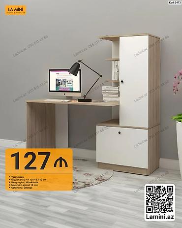künc rəf: Künc masa, Stulsuz, Polkalı, Siyirməsiz, Sadə laminat — 1