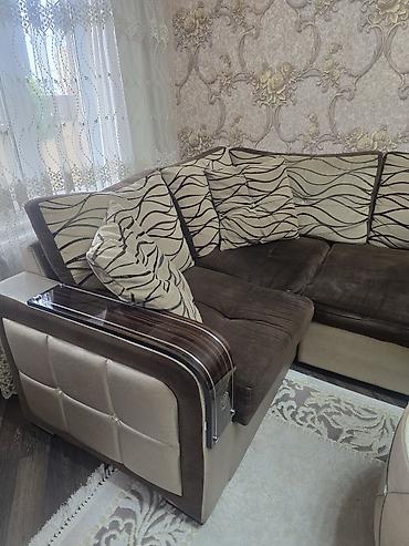 qedimi masa: Künc divan dəsti - Model: L-şəkilli künc divan - Rənglər: bej-krem — 3