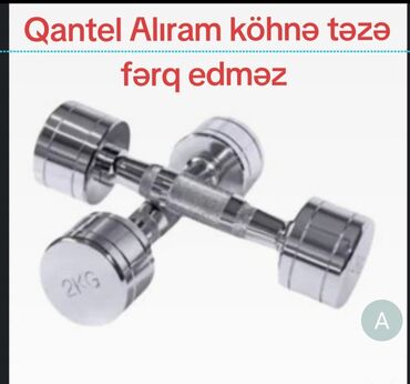 Digər idman və istirahət malları: Dəmir Qantellər, Çəki: 7 kq, İşlənmiş