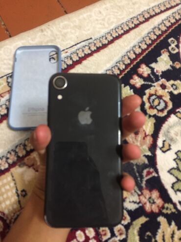 продажа комплектующих для ноутбуков: IPhone Xr, Б/у, 128 ГБ, Black Titanium, Защитное стекло, Чехол, 100 %