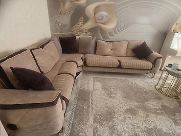 kündür: Künc divan, İşlənmiş, Açılan, Bazalı, Vеlur parça, Çatdırılma yoxdur — 3