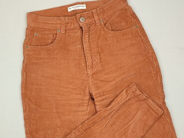 woskowane legginsy z wysokim stanem zara: PULL&BEAR, Material trousers for women, size XS (EU 34)