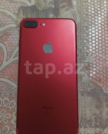 iphone 7 plus işlenmiş qiymeti: IPhone 7 Plus, 128 GB, Qırmızı, Barmaq izi