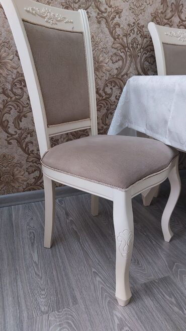 kafe üçün stol stul: Qonaq otağı üçün, İşlənmiş, Açılan, Dördbucaq masa, 6 stul, Azərbaycan