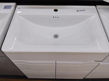 silver kitchen: Тумба с раковиной для ванной комнаты Wasser - Комплект: напольная — 2