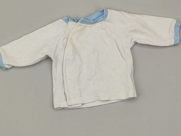 bluzka biała dziewczęca: Bluza, 0-3 m, stan - Dobry